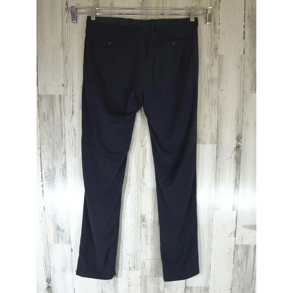 Banana Republic Dress Pants 32x34 (33x32) Navy Modern Slim Fit Italian Wool READ